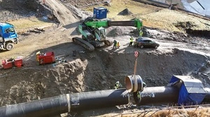 Gigantisch: Die 6,1 Kilometer lange Druckrohrleitung mit 1,8 Metern Durchmesser wurde jetzt fertiggestellt