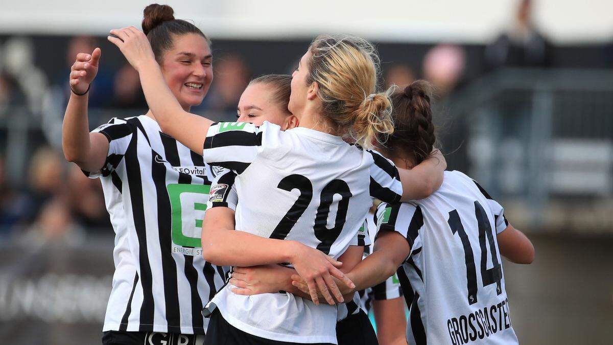 Die Frauen des SK Sturm wollen im Frühjahr oft jubeln