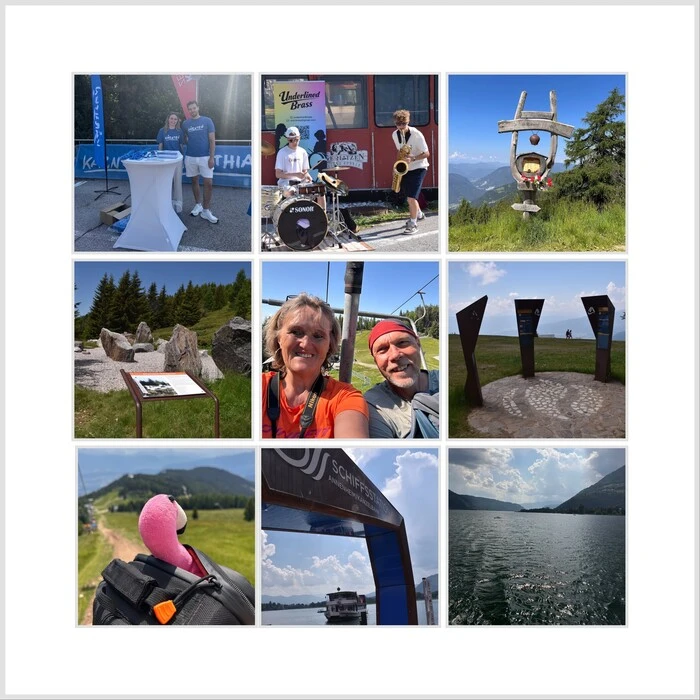 Diese schönen Eindrücke von der Rail & Trail-Wanderung auf der Gerlitzen und der Schifffahrt am Ossiacher See schickt uns Margarethe. „Es war ein sehr schöner Tag!“