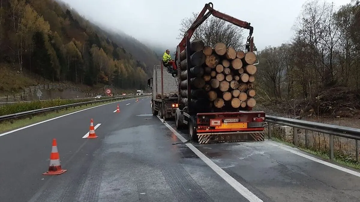 Der Lkw-Lenker konnte den Brand selbst unter Kontrolle bringen
