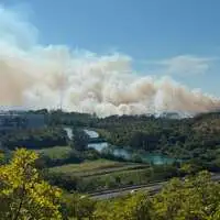 Der Waldbrand zwischen Monfalcone und Duino