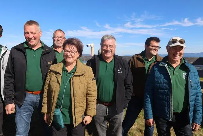 Der MGV Granitztal mit Chrorleiterin Margit Obrietan. 