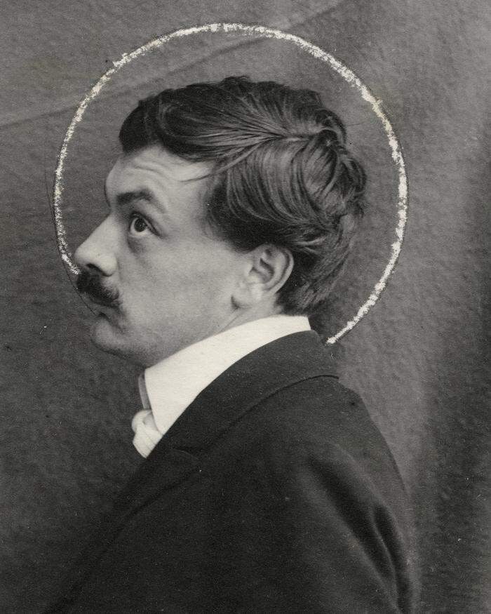 Koloman Moser (1868-1918); Anonym, Porträtfotografie Koloman Moser, um 1903