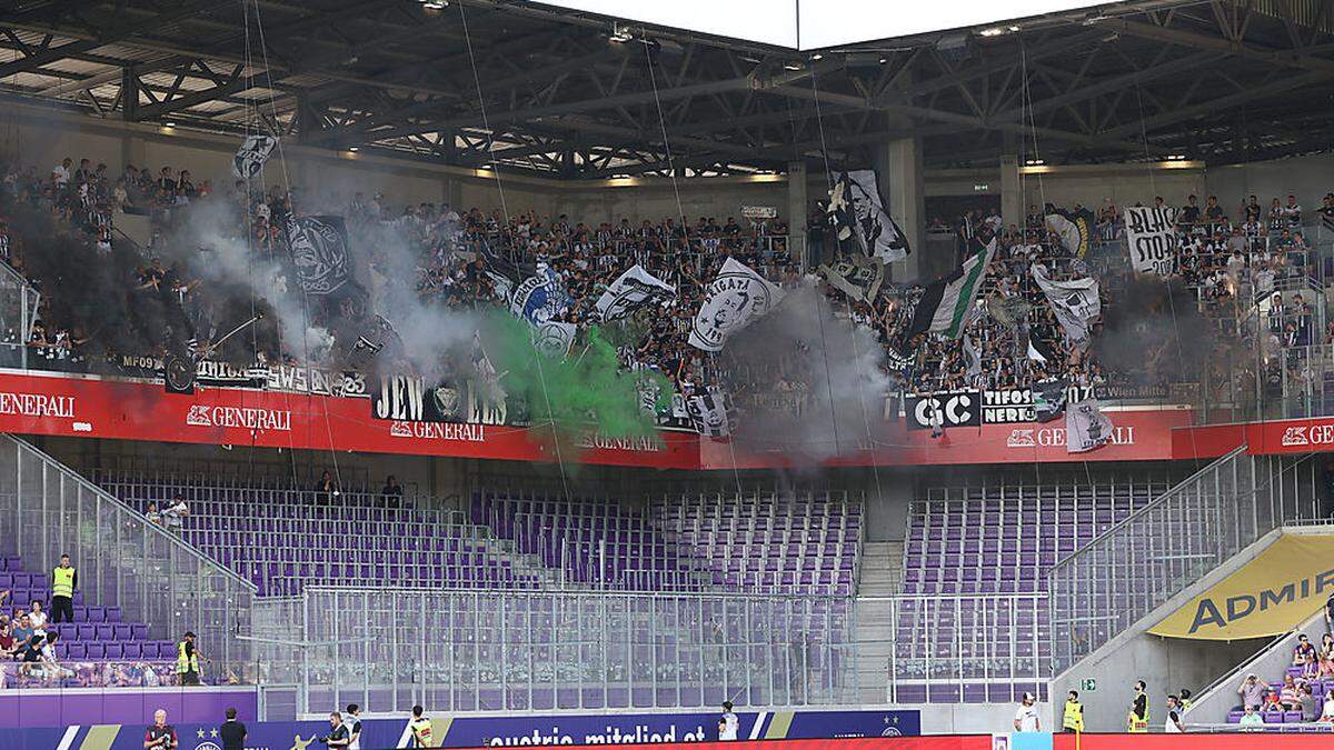 Die Sturm-Fans machten trotz Niederlage Stimmung.