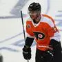 PRAGUE,CZECH REPUBLIC,04.OCT.19 - ICE HOCKEY - NHL, National Hockey League, Chicago Blackhawks vs Philadelphia Flyers. Image shows Michael Raffl (Flyers). Photo: GEPA pictures/ Philipp Brem