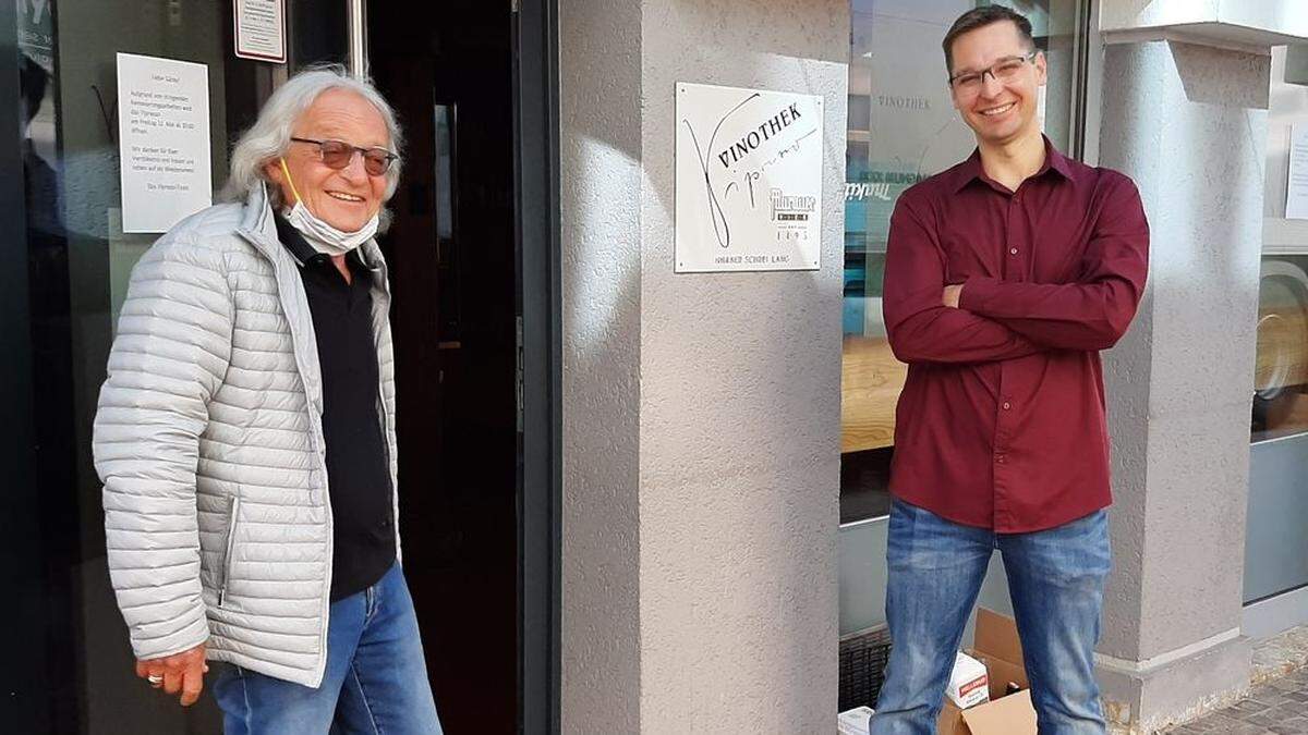 Michael Lang (links) und Patrick Kofler sperren am Freitag auf