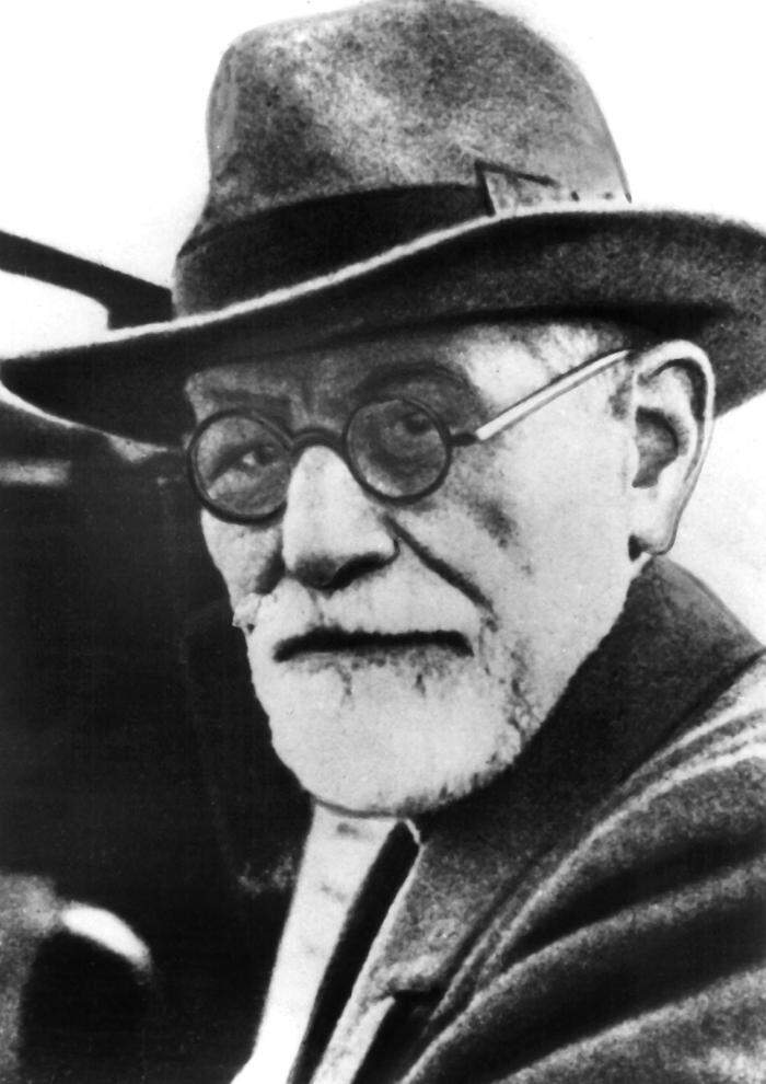 Der echte Sigmund Freud (1856-1939) gilt als Begründer der Psychoanalyse. 1938 musste er vor den nazis Nach England fliehen, er starb im Exil.