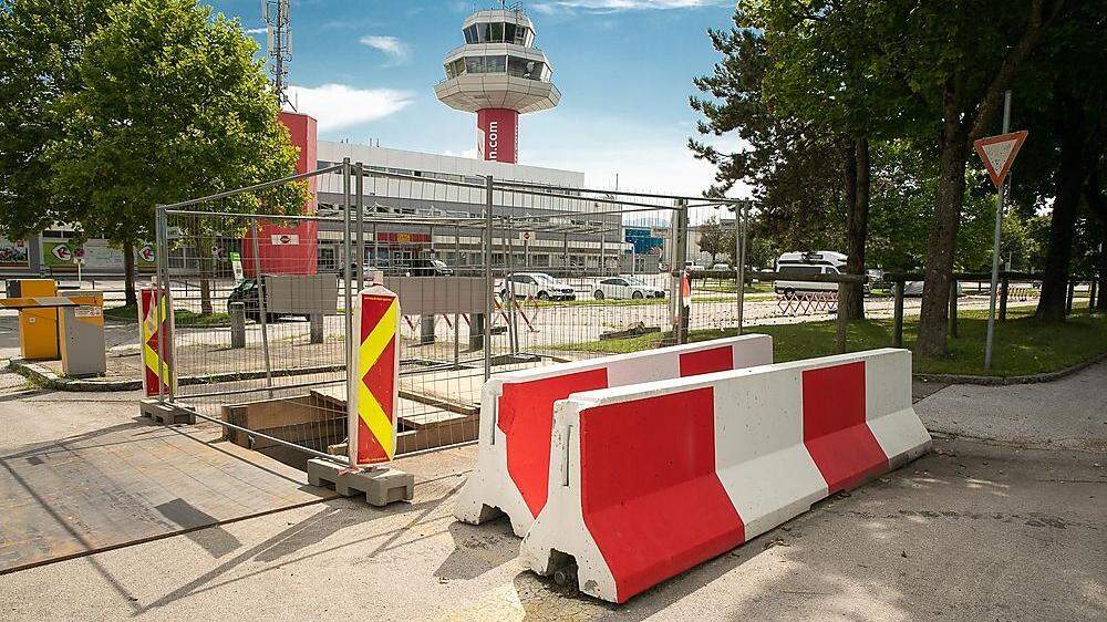 Leer und trostlos: Der Klagenfurter Flughafen