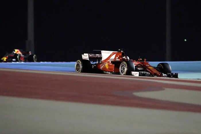 Sebastian Vettel und sein Ferrari