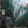 Auch in Hongkong schlug der Sturm mit voller Härte zu