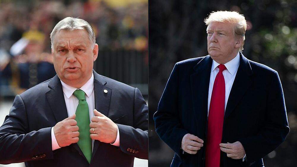 Treffen sich heute in Washington: Orban, Trump 