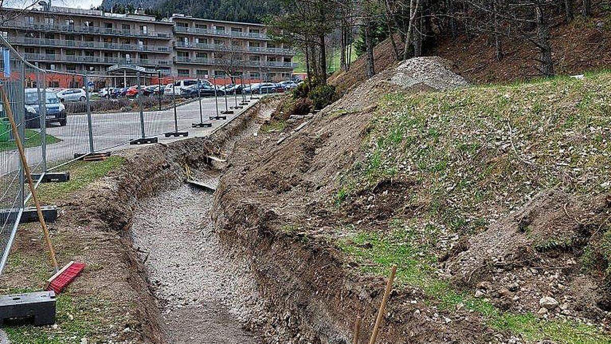 Die Grabungsarbeitehn laufen bereits