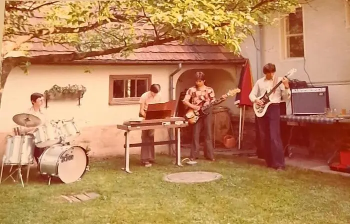Die Band „Moonriver“ in ihren Anfängen