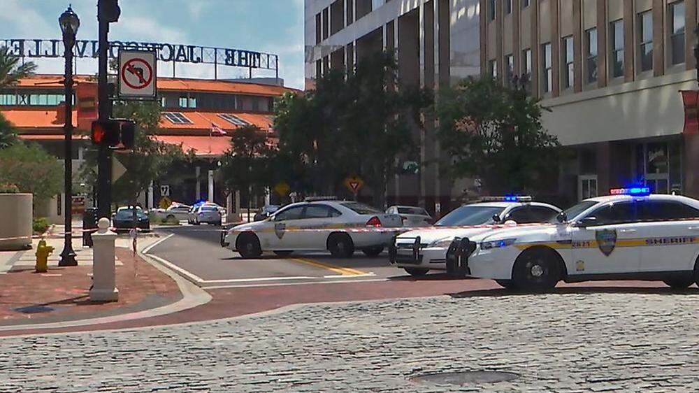 Tatort der Massenschießerei in Jacksonville, Florida