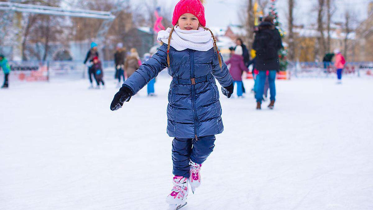 Eislaufen können Kinder und Jugendliche auch in Wolfsberg