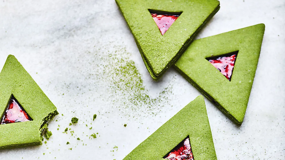 Neu interpretiert: Linzer Augen mit Matcha