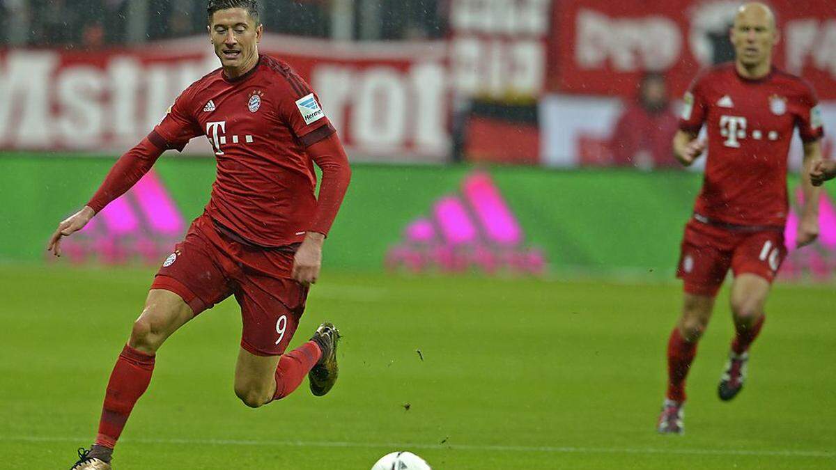 Robert Lewandowski war bei den Bayern der Mann des Spiels