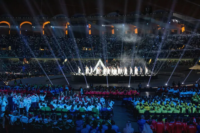 Am Programm standen neben den Reden von Special-Olympics-Boss Tim Shriver auch das Entzünden der Flamme der Hoffnung.