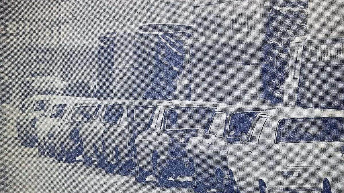 Am Grenzübergang herrschte im Winter 1969 Chaos