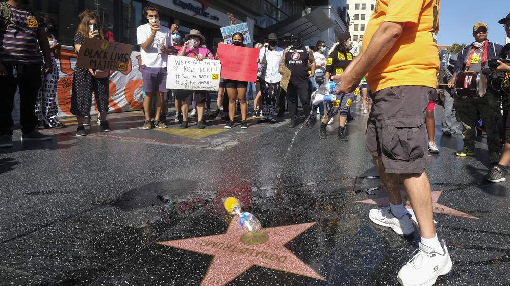 Kein Stern ist in Los Angeles so umstritten, wie jener von Donald Trump