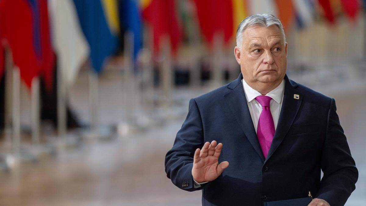 Viktor Orbán beim EU-Gipfel in Brüssel