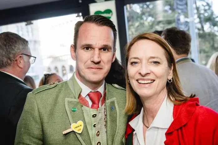 Xenia Daum konnte auch Landesrat Stefan Hermann begrüßen