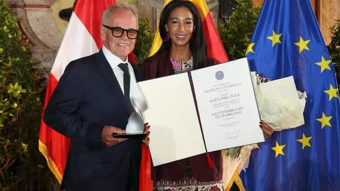 Wolfgang Puck Weltoesterreicher des Jahres 2026; Wolfgang und Gelila Puck