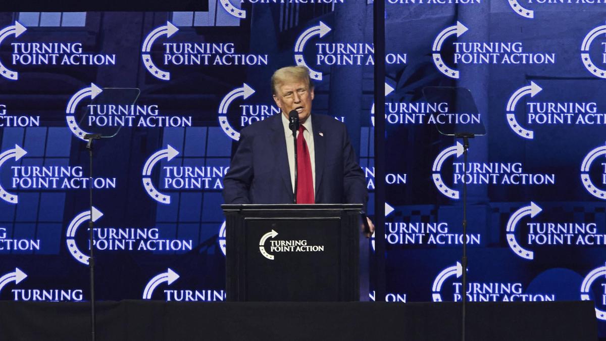 Ex-US-Präsident Donald Trump blamierte sich bei seiner Rede in Detroit
