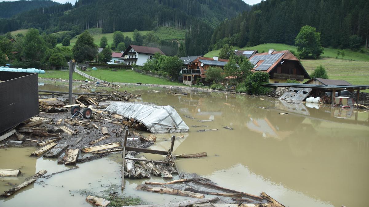 So sah es nach der Katastrophe aus, vieles wurde weggeräumt - manches kann wohl  nur die Zeit heilen