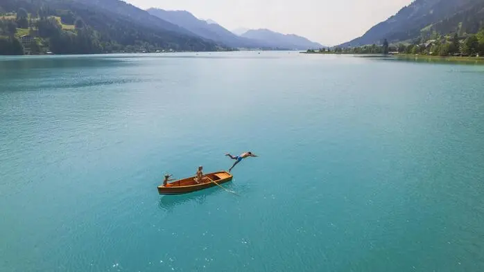 Auch am Weißensee werden bereits mehr als 25 Grad gemessen