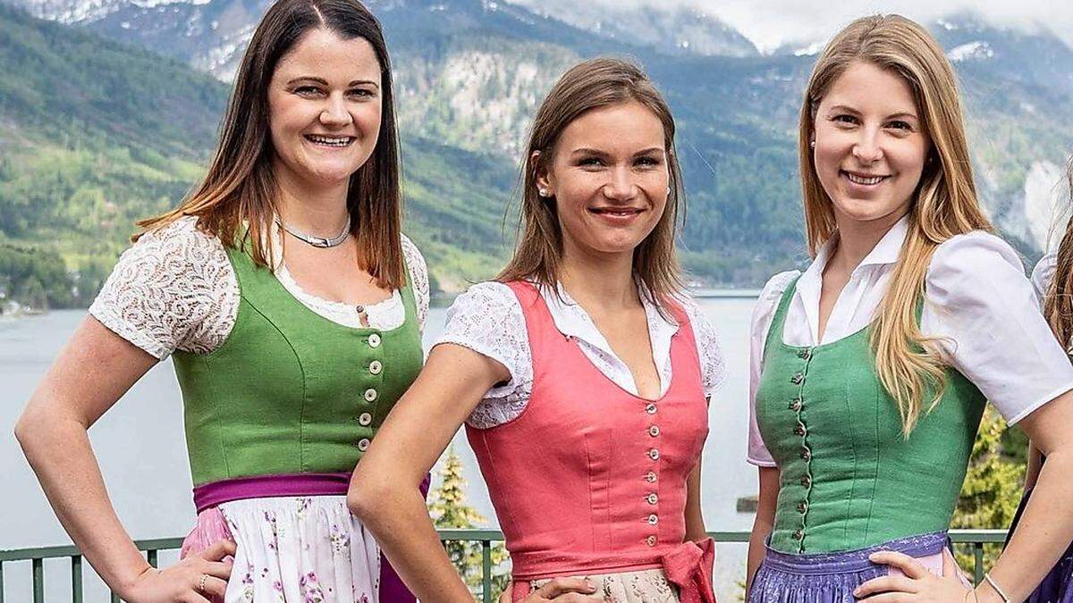 Veronika Giselbrecht, Marlene Egger und Sabrina Kranabitl (von links) vertreten die Steiermark 