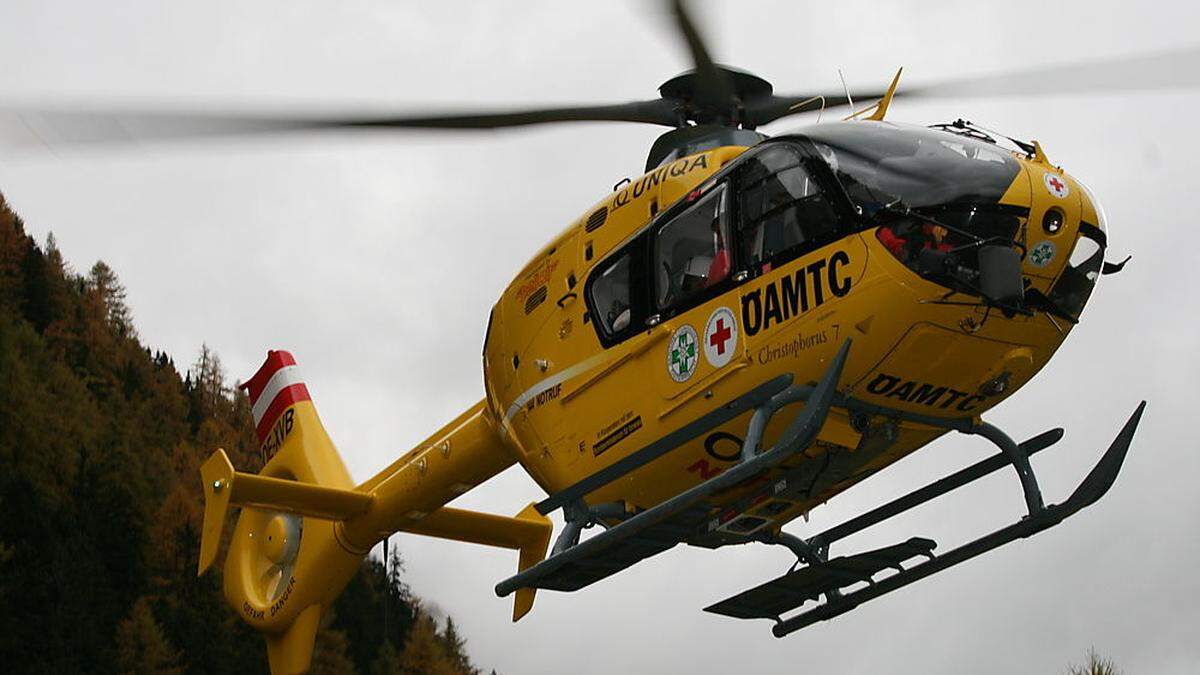 Der Rettungshubschrauber C7 führte eine Seilbergung durch