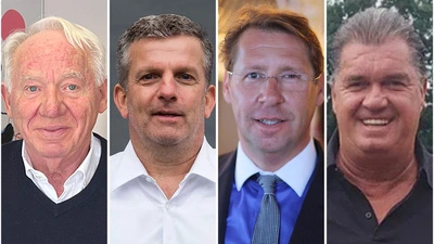 Die Investorengruppe um Norbert Oxee, Matthias Imhof, Siegfried Stieglitz und Heinz Knapp (von links nach rechts) hat eine erste Einigung erzielt 