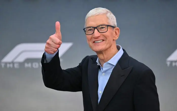 Apple CEO Tim Cook attends the world premiere of 