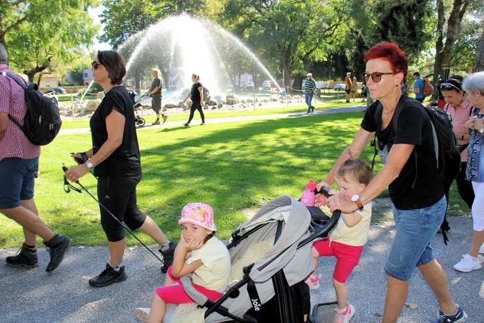 Die Strecke führte auch durch den Stadtpark Bärnbach.