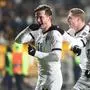 ALMATY,KAZAKHSTAN,14.NOV.24 - SOCCER - UEFA Nations League, OEFB international match, Kazakhstan vs Austria. Image shows the rejoicing of Michael Gregoritsch, Alexander Prass, Christoph Baumgartner and Romano Schmid (AUT).
Photo: GEPA pictures/ Armin Rauthner
