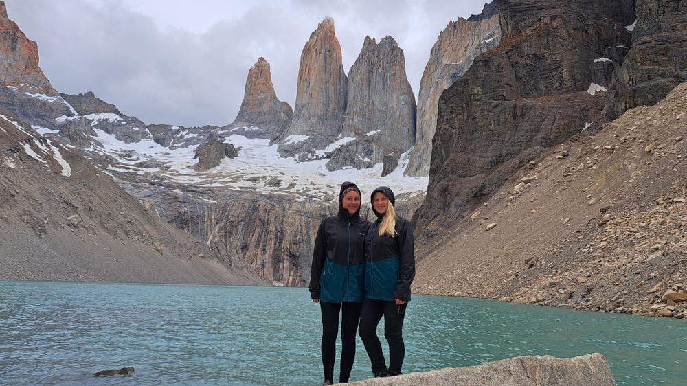 Jana und Theressa Jussner waren drei Monate unterwegs durch ganz Chile. Hier: im Nationalpark Torres des Paine. 
