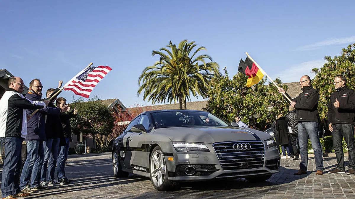 550 Meilen pilotiert vom Silicon Valley nach Las Vegas: Langstrecken-Test im Audi A7 Sportback piloted driving concept
