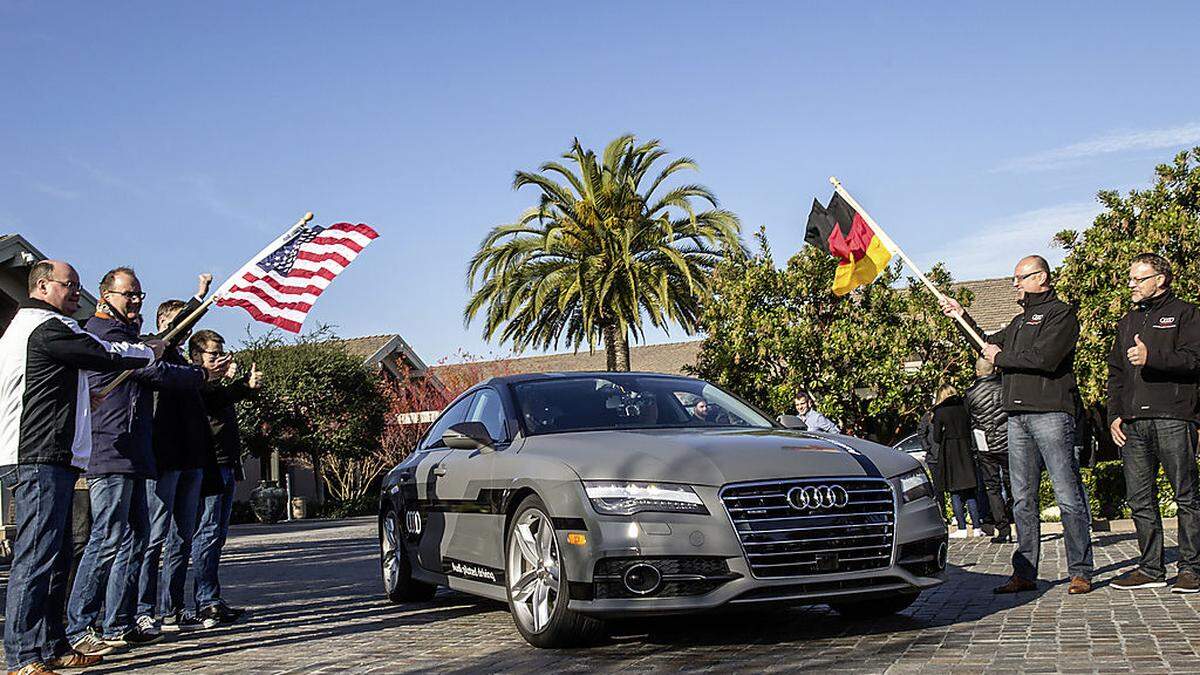 550 Meilen pilotiert vom Silicon Valley nach Las Vegas: Langstrecken-Test im Audi A7 Sportback piloted driving concept