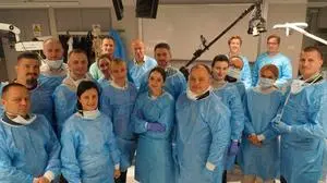 Ukrainisch-steirische Zusammenarbeit im OP-Saal: Bei einer Live-OP wurde Wissen vermittelt und ausgetauscht