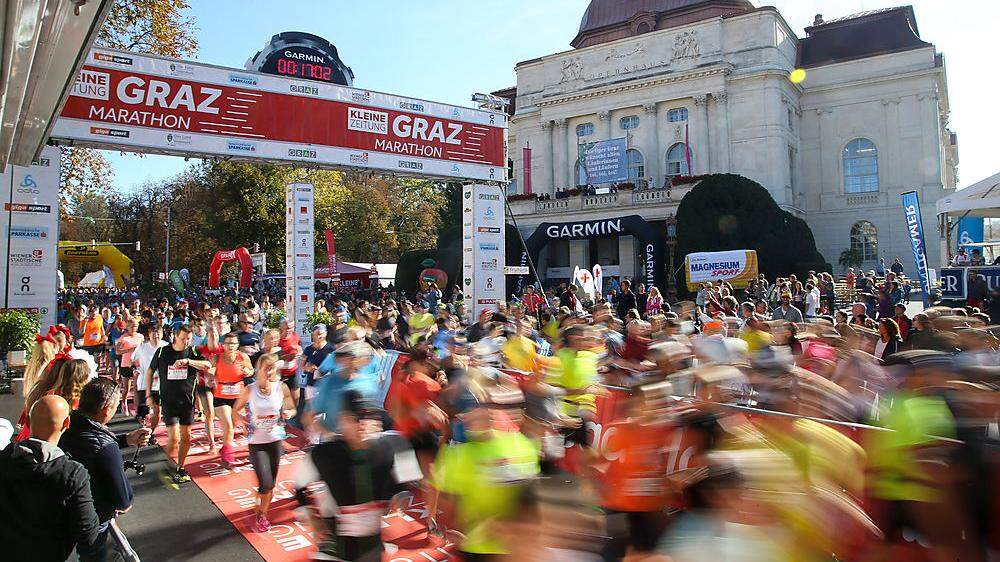 Keine Spur von Nebel gab es beim Graz-Marathon 2019