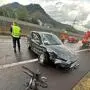 Das Auto wurde stark beschädigt