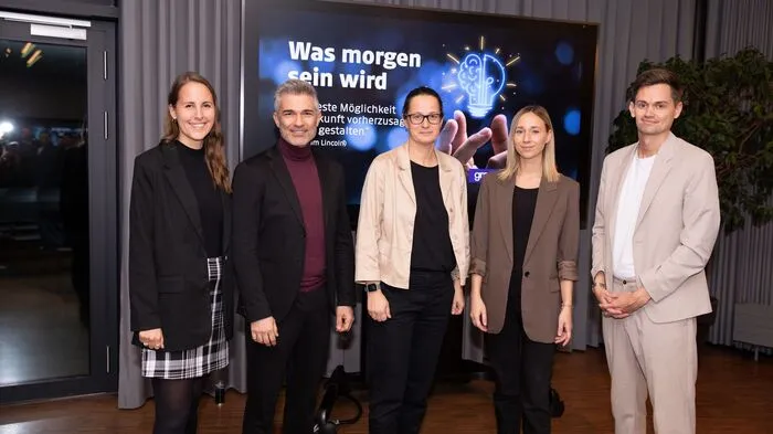 Claudia Mann (Kleine Zeitung Next), Omid Novidi (GroupM), Kati Förster (MediaCom), Hannah Zaunschirm (Kleine Zeitung Next), Niklas Wiesauer (GroupM)