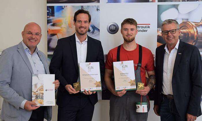Antonio Klaic und NZ-Hydraulikzylinder wurden von der Wirtschaftskammer Steiermark als "Stars of Styria" ausgezeichnet