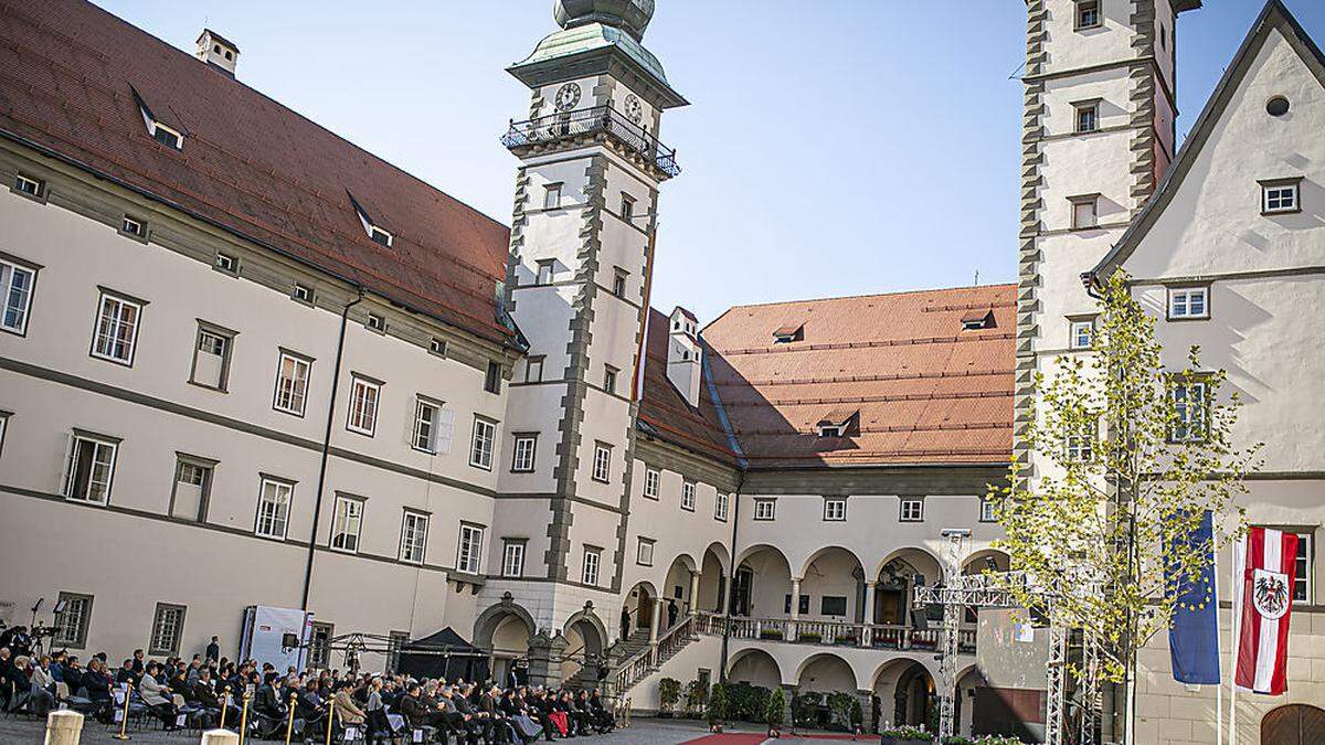 Im Landhaushof findet wieder der Festakt des Landes zum 10. Oktober statt