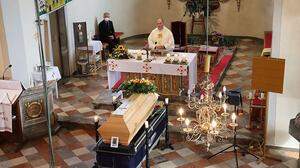 Diakon Helmut Jermann hielt die Messe