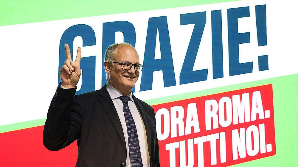 In der Hauptstadt Rom siegte der sozialdemokratische Kandidat und Ex-Wirtschaftsminister Roberto Gualtieri klar gegen seinen Kontrahenten aus 
