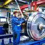 Radsatzproduktion im Grazer Werk