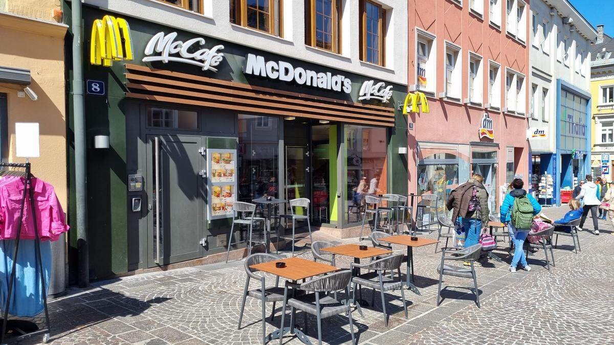 Die McDonalds-Filiale am Hauptplatz wird Ende Jänner geschlossen