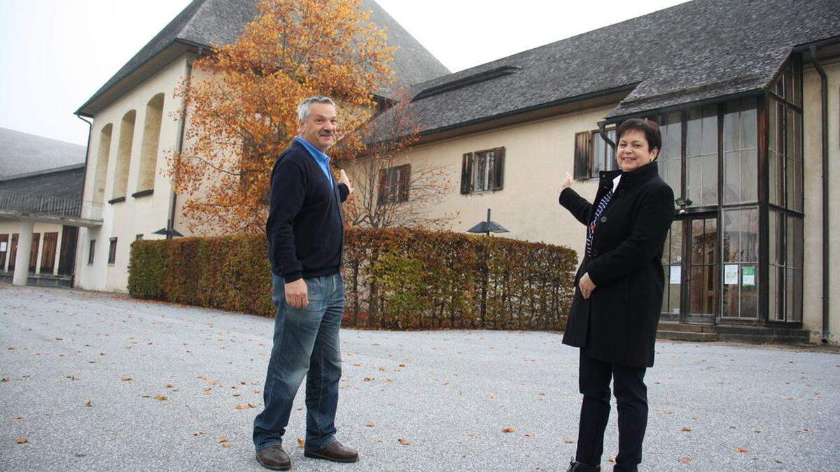 Hubert Tschugmell und Bürgermeisterin Waltraud Walch